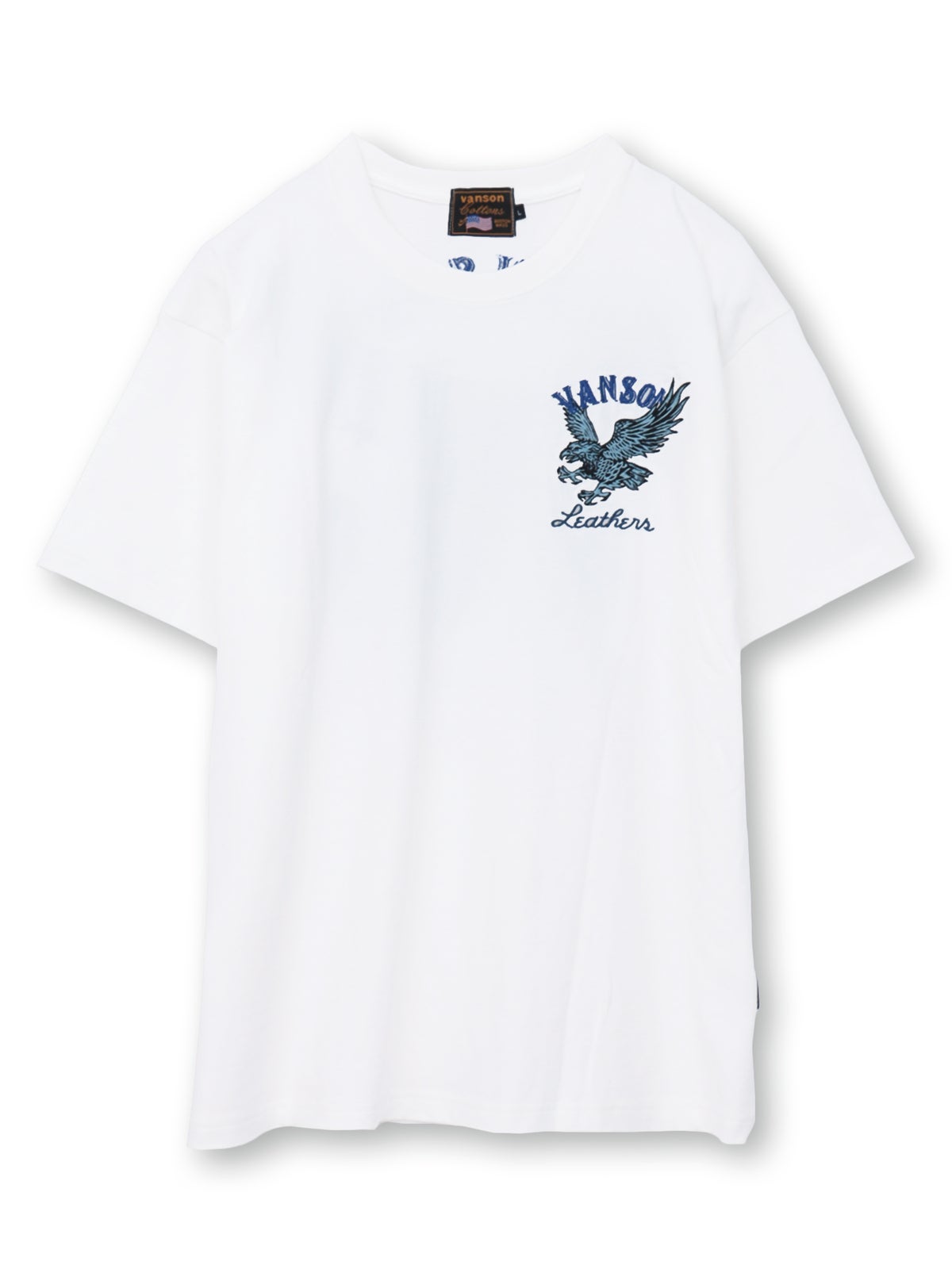 【VANSON】イーグル刺繍入りTシャツ〔別注〕