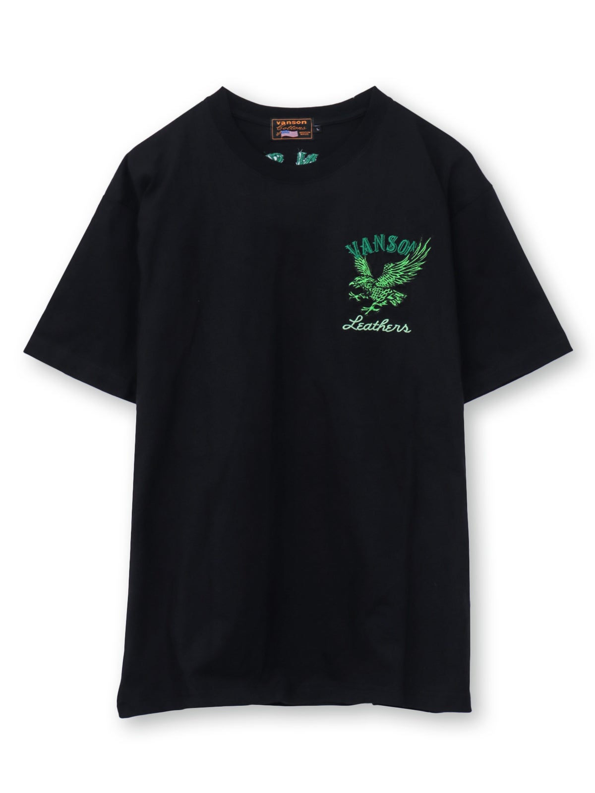 【VANSON】イーグル刺繍入りTシャツ〔別注〕