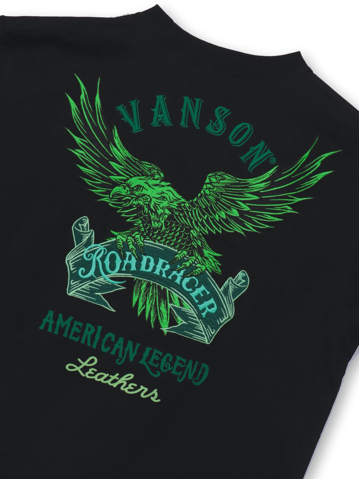 【VANSON】イーグル刺繍入りTシャツ〔別注〕