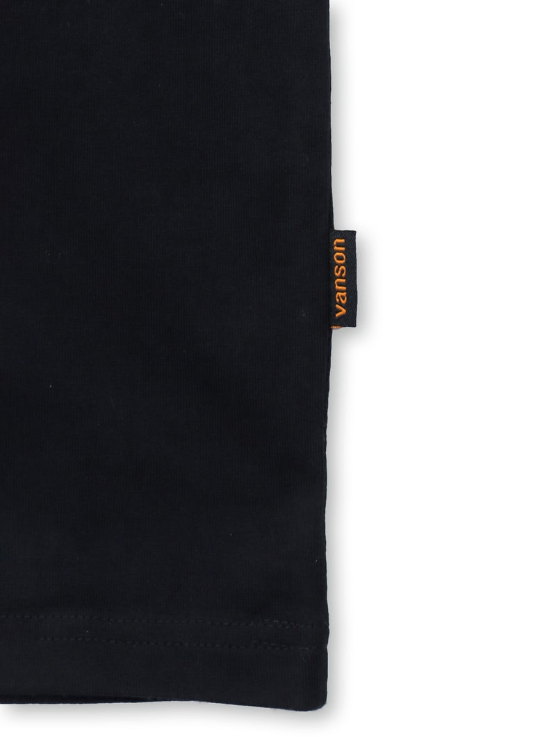 【VANSON】イーグル刺繍入りTシャツ〔別注〕