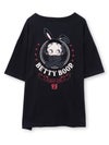 【BETTY BOOP】“黒うさぎベイビーベティ”刺繍入りTシャツ〔別注〕