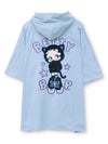 【BETTY BOOP】“サイバーベティ”BIGシルエット半袖TEEパーカー〔別注〕