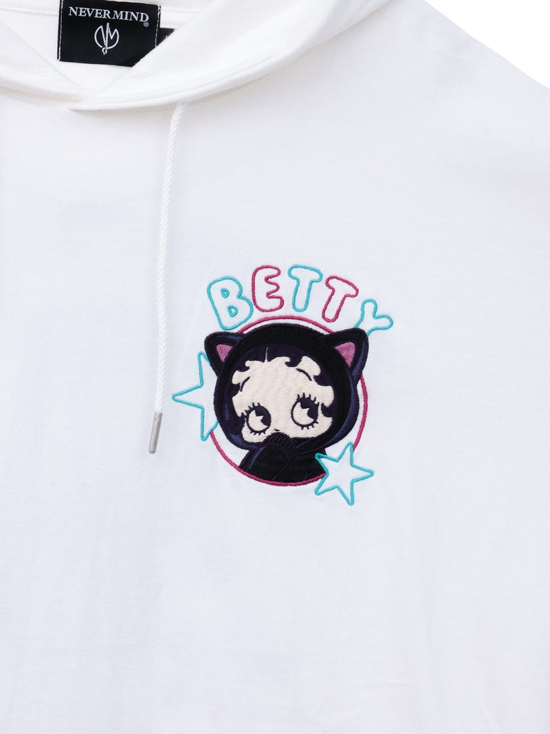 【BETTY BOOP】“サイバーベティ”BIGシルエット半袖TEEパーカー〔別注〕
