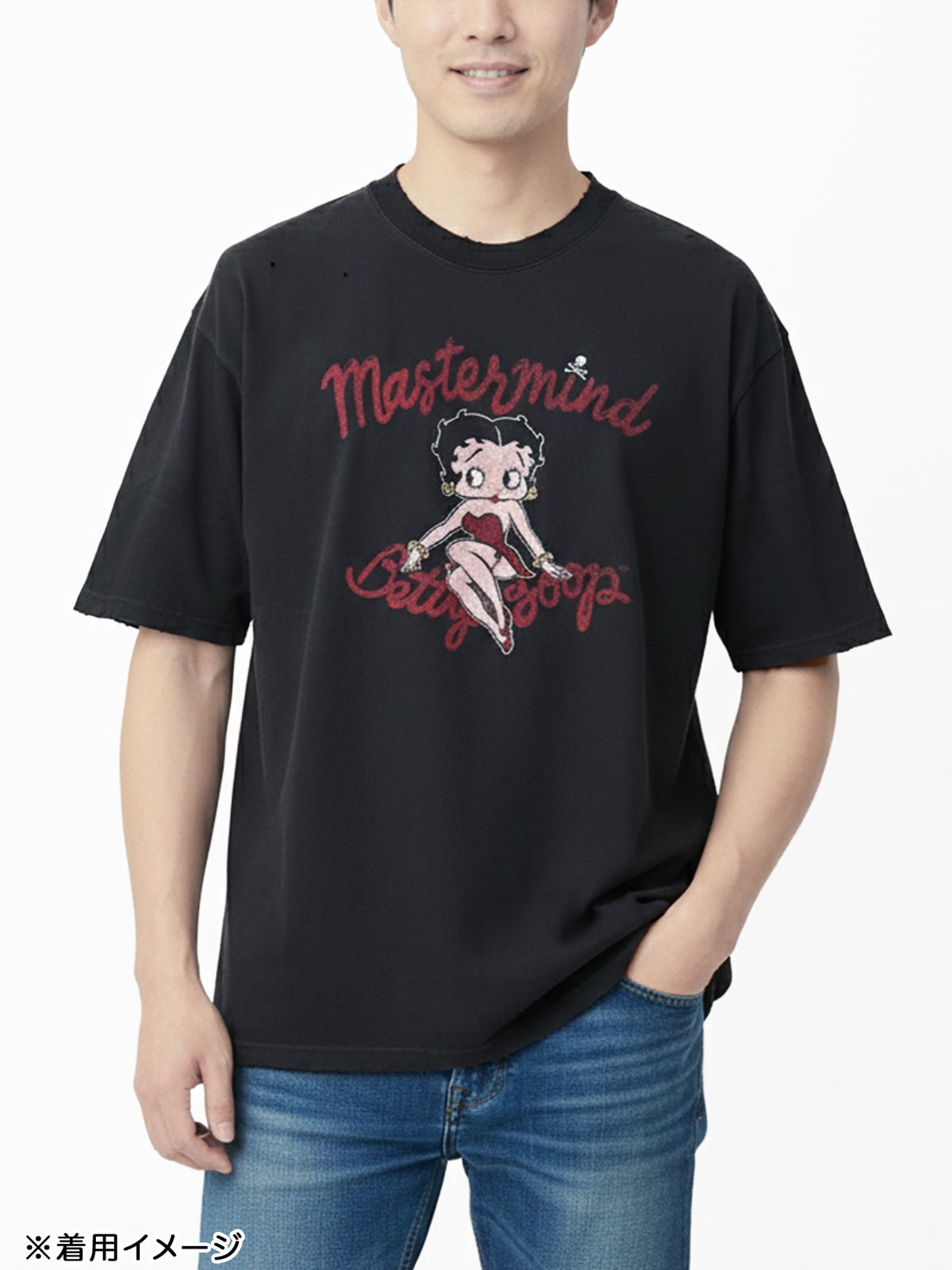 【MASTERMIND×BETTY BOOP】ダメージTシャツ