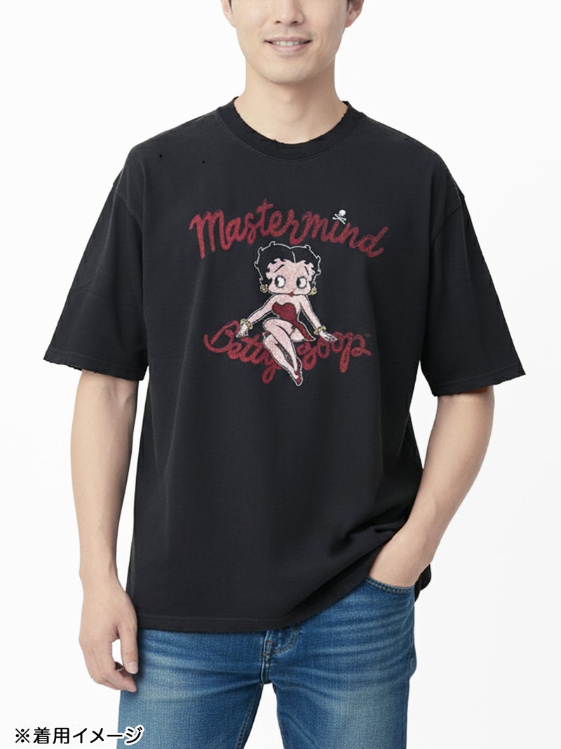 【MASTERMIND×BETTY BOOP】ダメージTシャツ