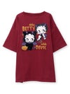 【BETTY BOOP】“デビルWベイビーベティ”刺繍入りTシャツ〔別注〕