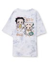 【BETTY BOOP】“エンジェルWベイビーベティ”刺繍入りTシャツ〔別注〕