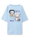 【BETTY BOOP】“エンジェルWベイビーベティ”刺繍入りTシャツ〔別注〕