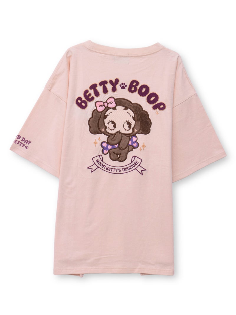 【BETTY BOOP】“トイプーベイビーベティ”刺繍入りTシャツ〔別注〕
