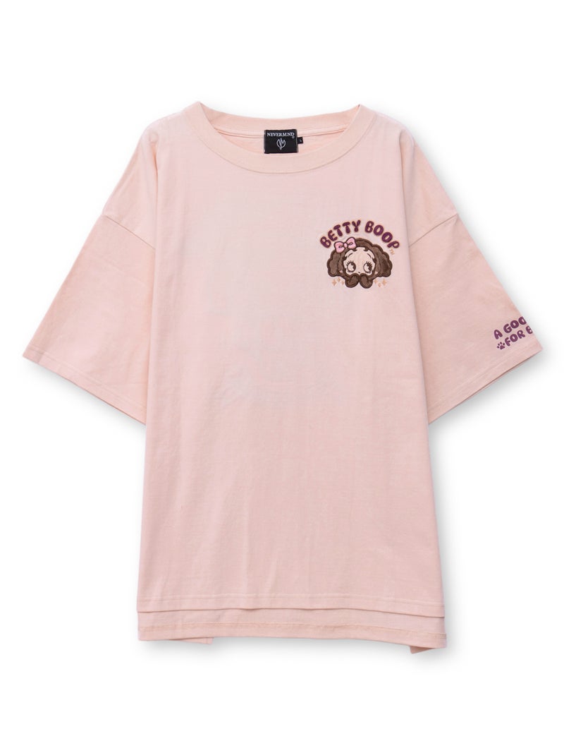 【BETTY BOOP】“トイプーベイビーベティ”刺繍入りTシャツ〔別注〕