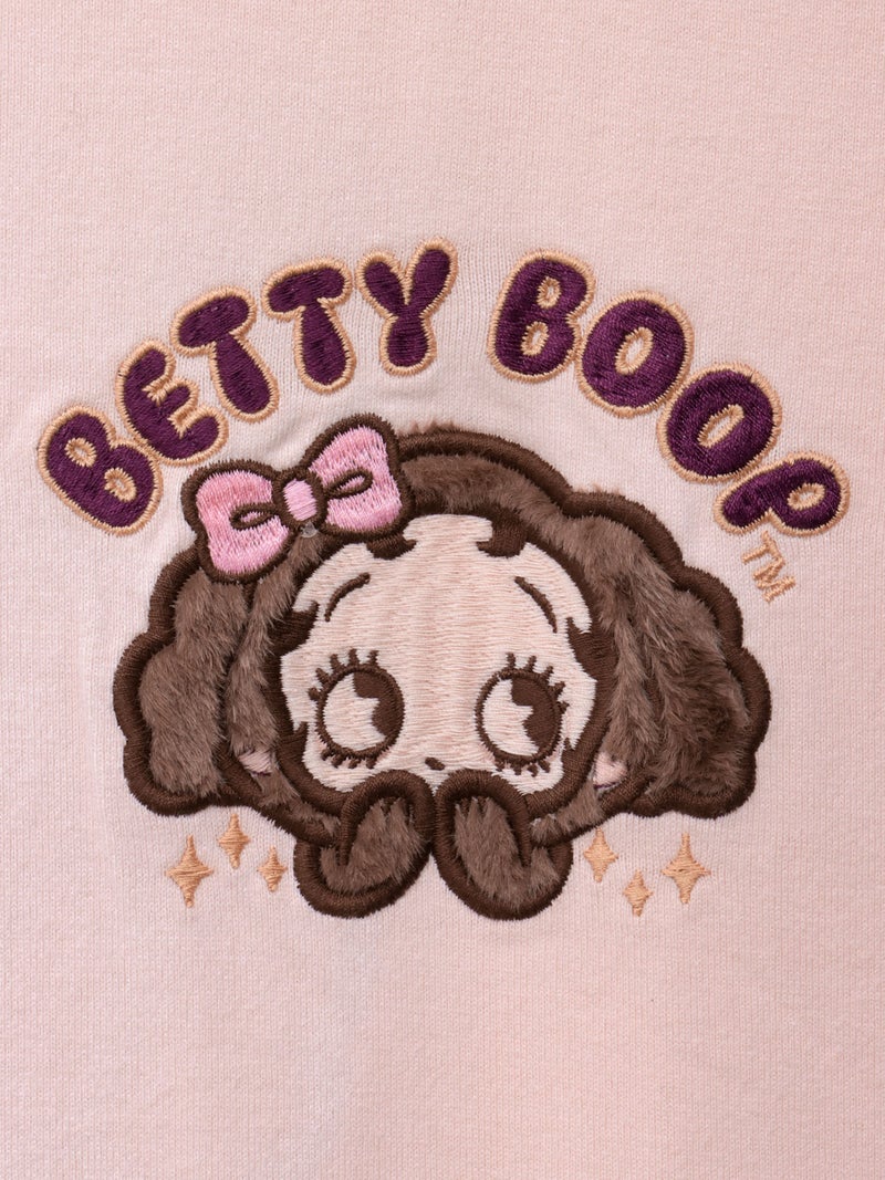 【BETTY BOOP】“トイプーベイビーベティ”刺繍入りTシャツ〔別注〕