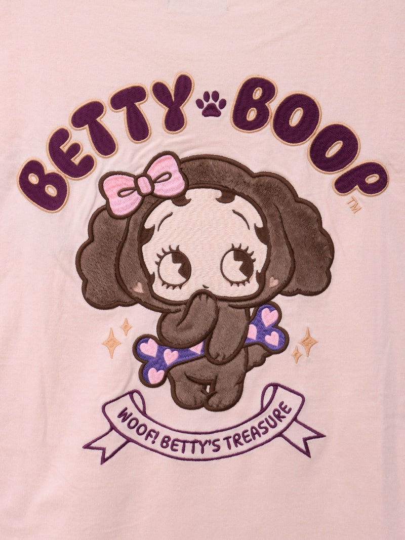 【BETTY BOOP】“トイプーベイビーベティ”刺繍入りTシャツ〔別注〕