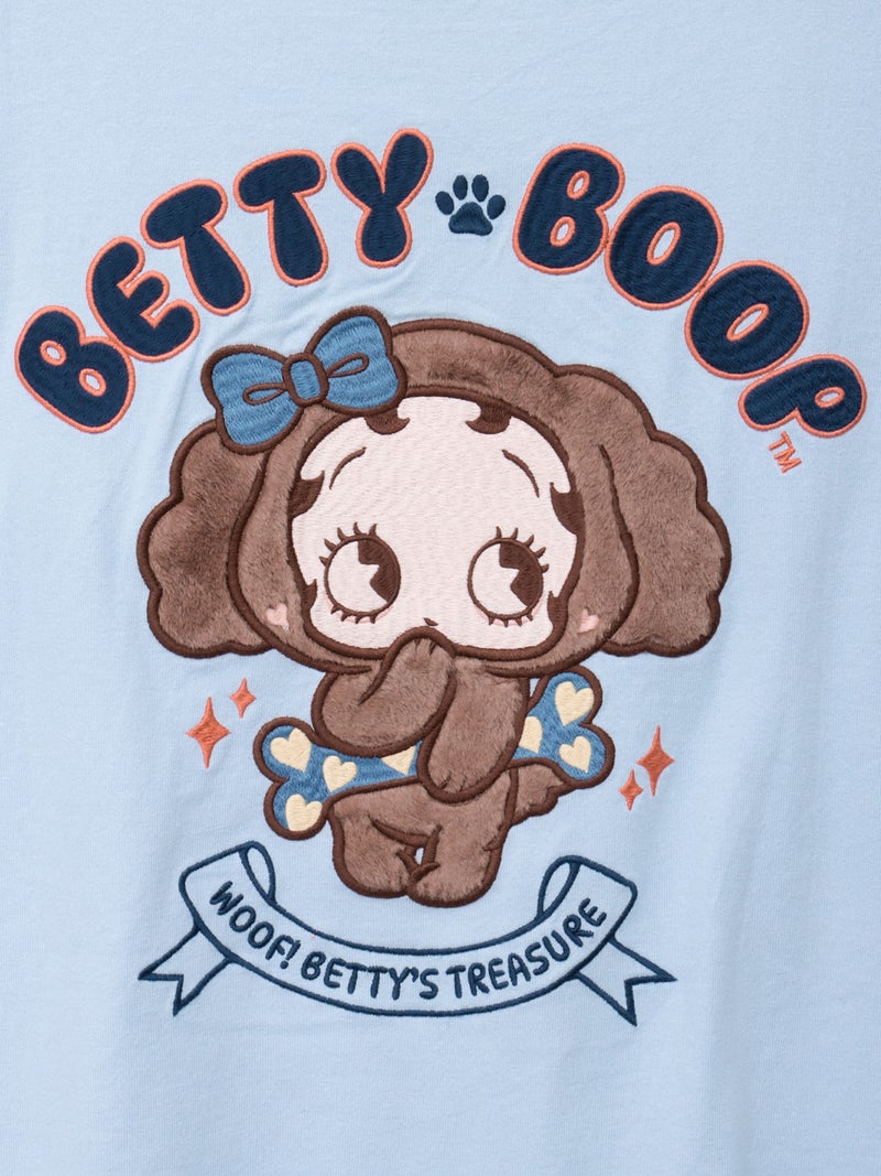 【BETTY BOOP】“トイプーベイビーベティ”刺繍入りTシャツ〔別注〕