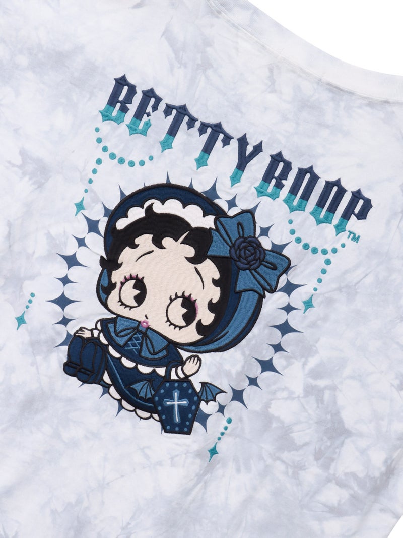 【BETTY BOOP】“ゴスロリベイビーベティ”刺繍入りTシャツ〔別注〕