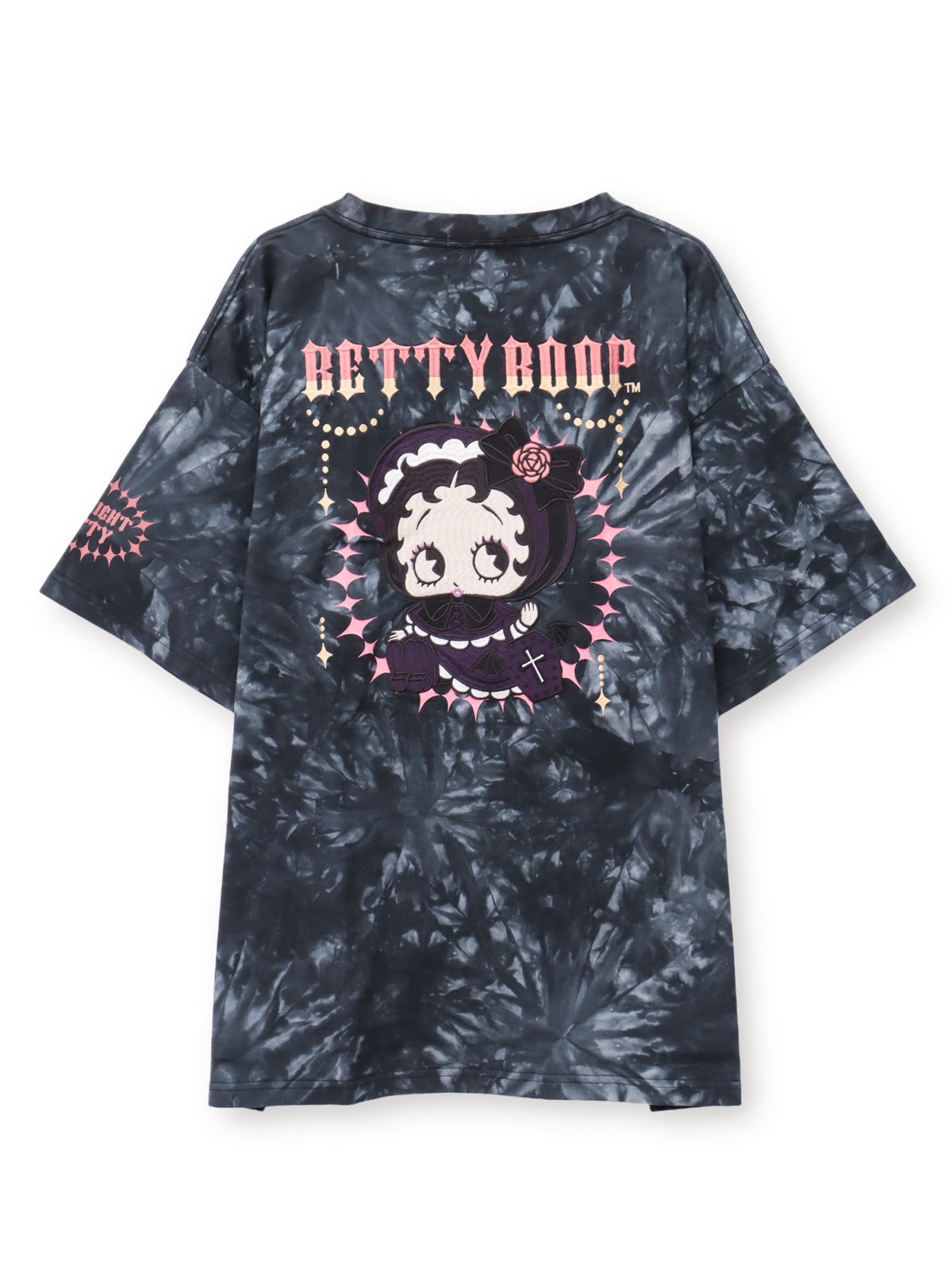 【BETTY BOOP】“ゴスロリベイビーベティ”刺繍入りTシャツ〔別注〕
