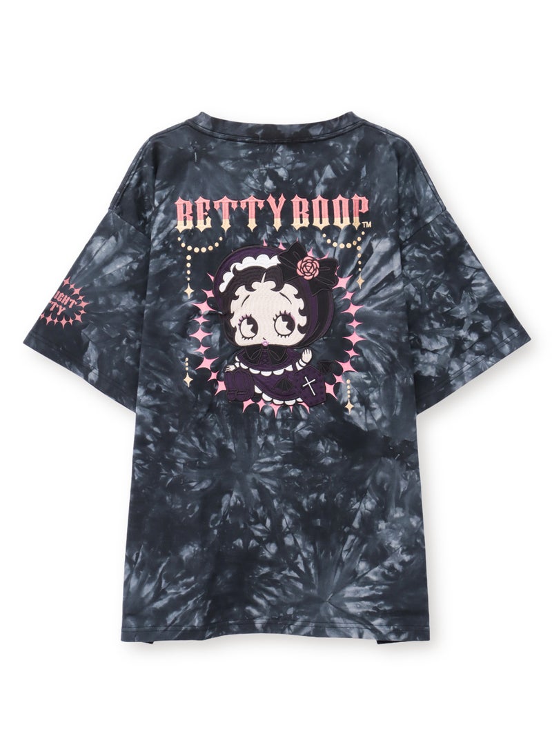 【BETTY BOOP】“ゴスロリベイビーベティ”刺繍入りTシャツ〔別注〕