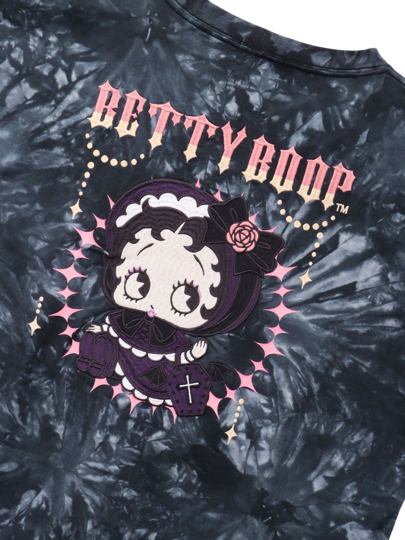 【BETTY BOOP】“ゴスロリベイビーベティ”刺繍入りTシャツ〔別注〕