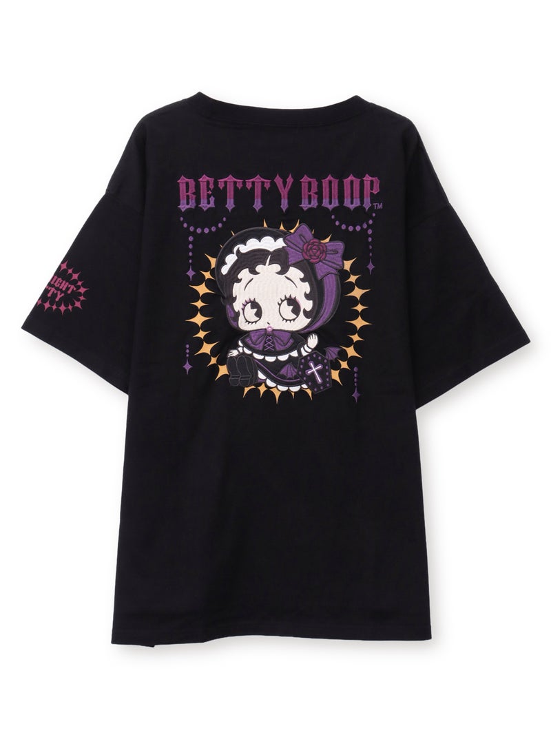 【BETTY BOOP】“ゴスロリベイビーベティ”刺繍入りTシャツ〔別注〕