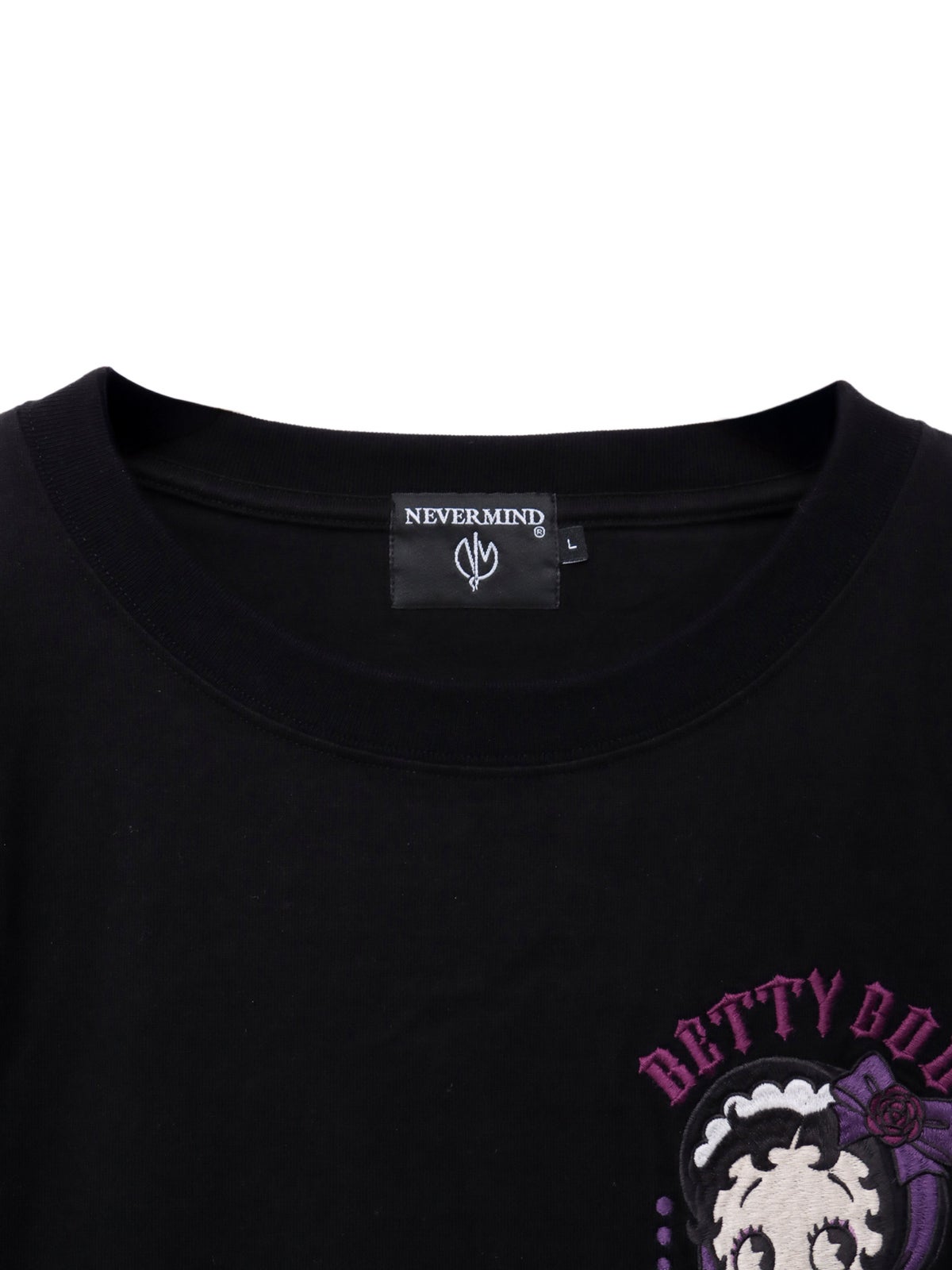 【BETTY BOOP】“ゴスロリベイビーベティ”刺繍入りTシャツ〔別注〕