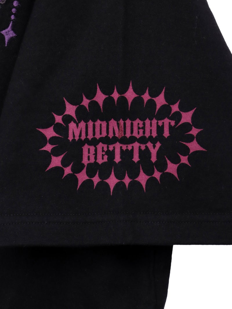 【BETTY BOOP】“ゴスロリベイビーベティ”刺繍入りTシャツ〔別注〕