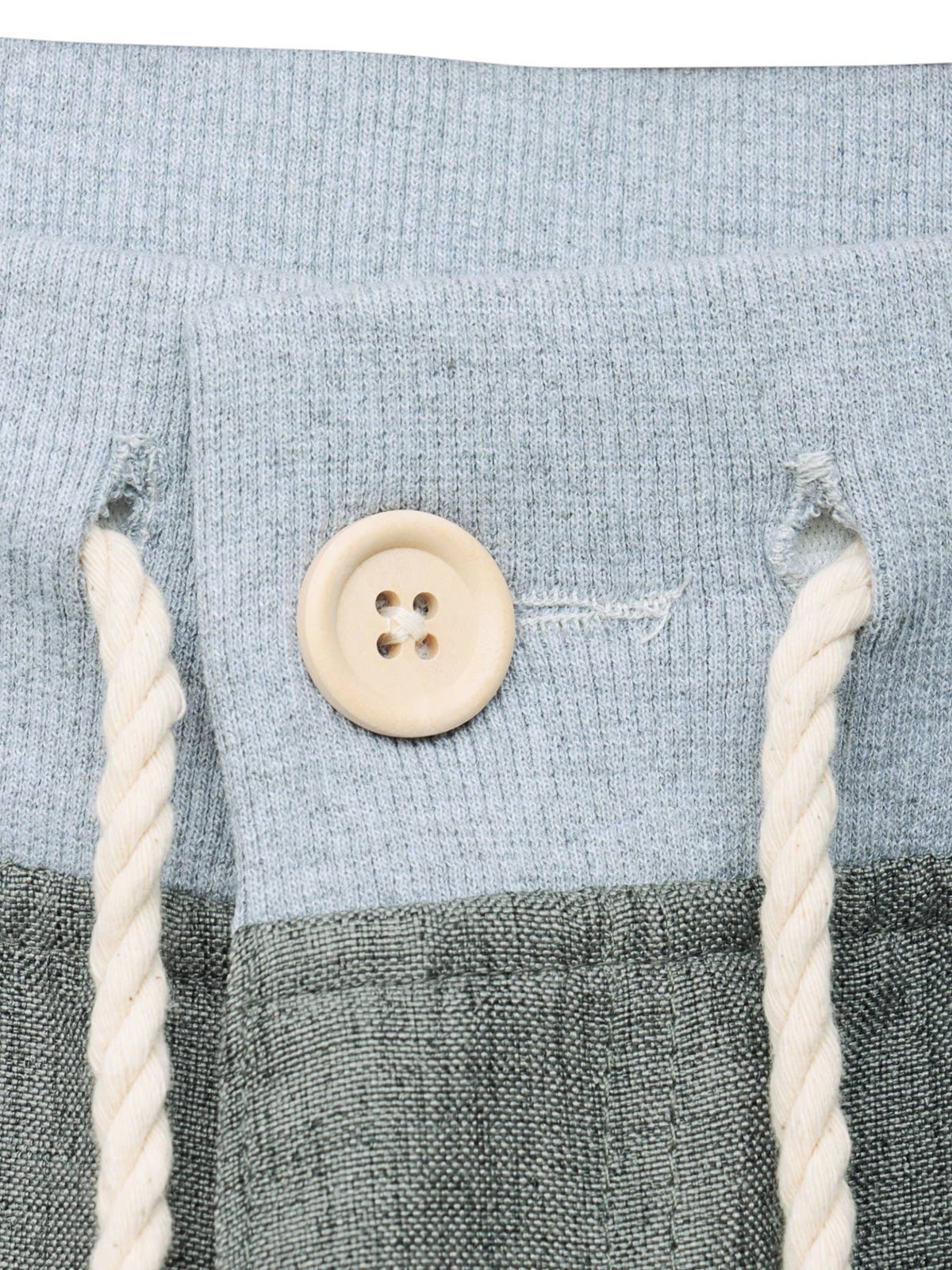 【雅結】桜刺繍シャンブレー素材クロップドパンツ