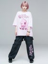 ≪40%OFF≫【USAGI-LUCID】ロゴチェックサスパンツ≪返品・取寄対応不可≫