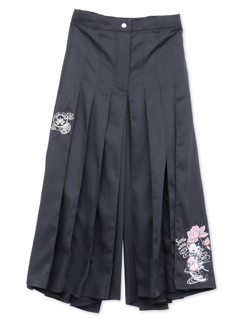 ≪30%OFF≫【SUMINEKO】“蓮とスミネコ”総刺繍スカートパンツ〔lady's〕≪返品・取寄対応不可≫