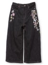 ≪30%OFF≫【今昔 -KON-JAKU-】“清明風月”総刺繍ワイドデニムパンツ≪返品・取寄対応不可≫