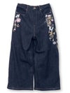 ≪30%OFF≫【今昔 -KON-JAKU-】“清明風月”総刺繍ワイドデニムパンツ≪返品・取寄対応不可≫