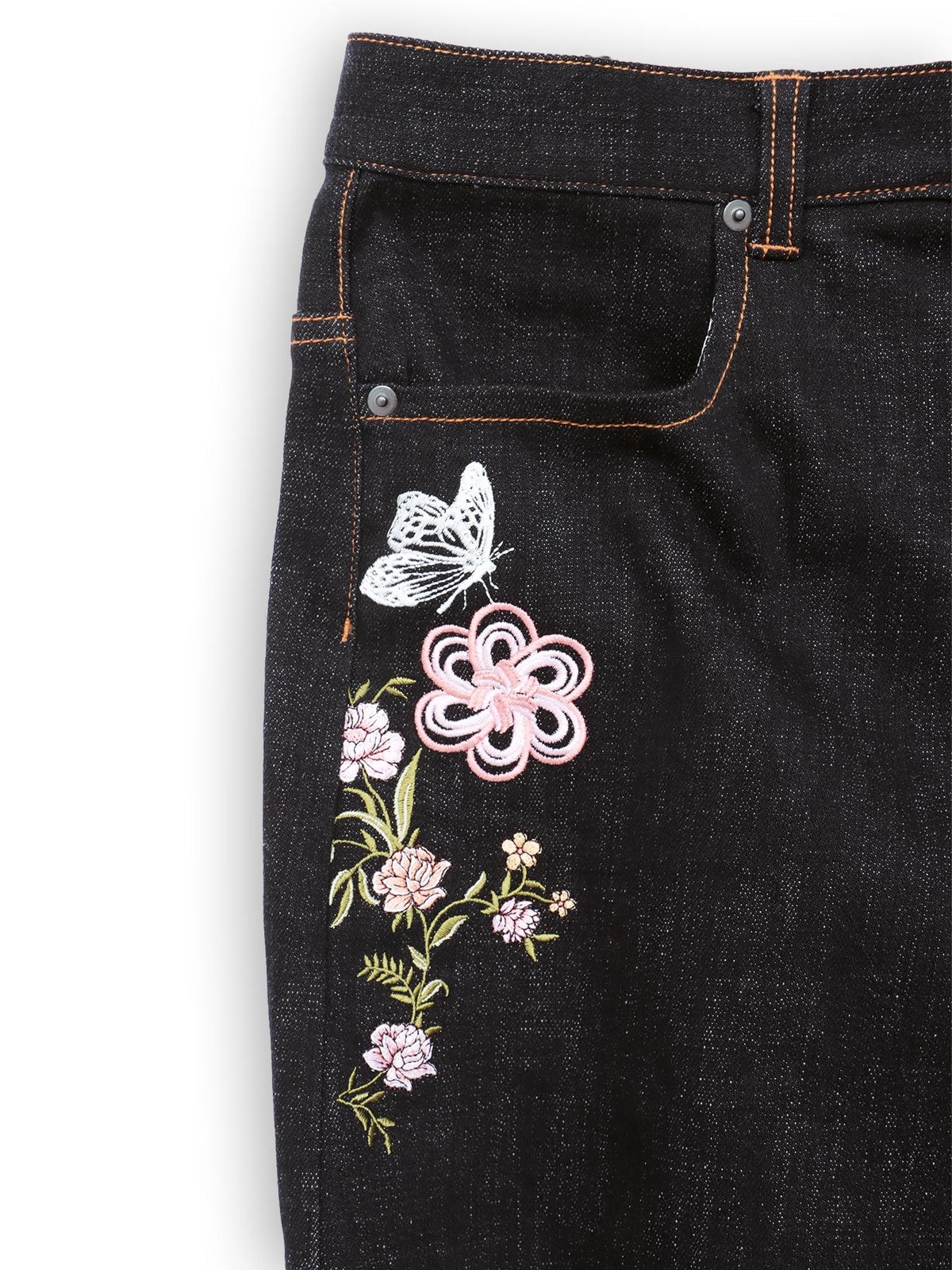 ≪30%OFF≫【今昔 -KON-JAKU-】“清明風月”総刺繍ワイドデニムパンツ≪返品・取寄対応不可≫