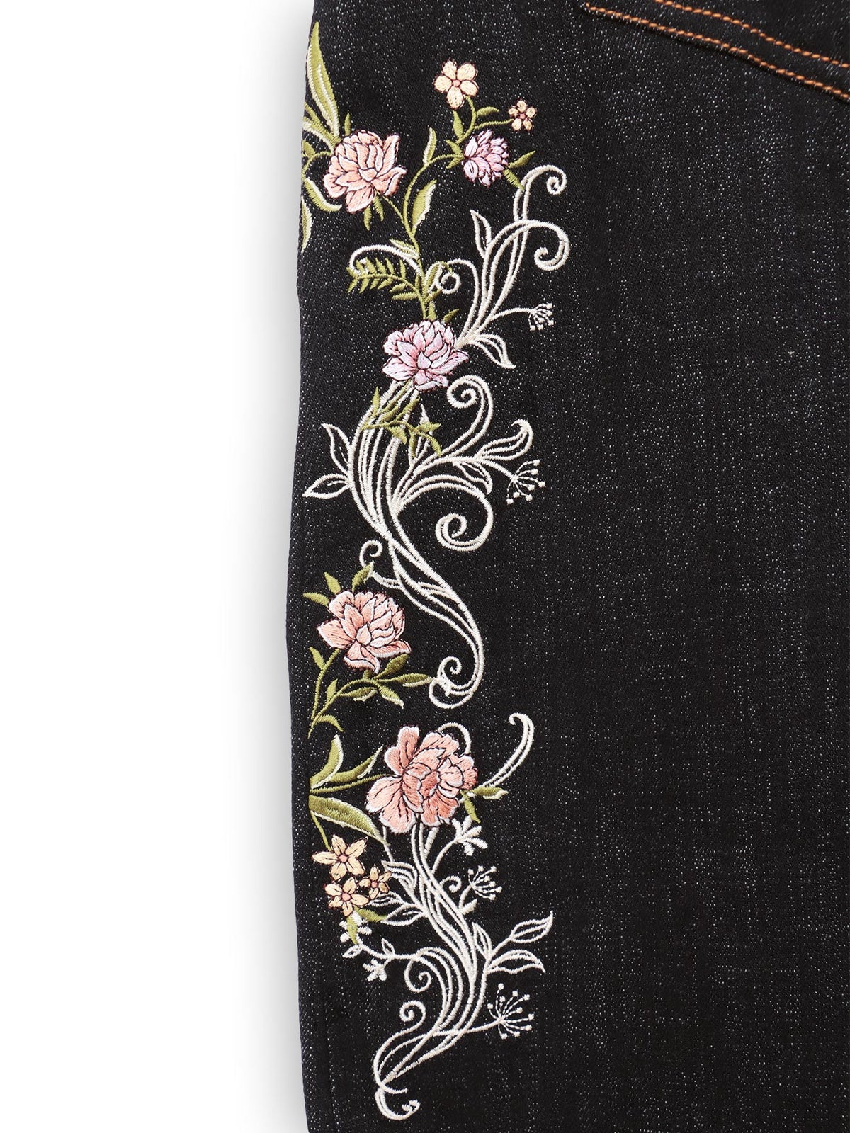 ≪30%OFF≫【今昔 -KON-JAKU-】“清明風月”総刺繍ワイドデニムパンツ≪返品・取寄対応不可≫