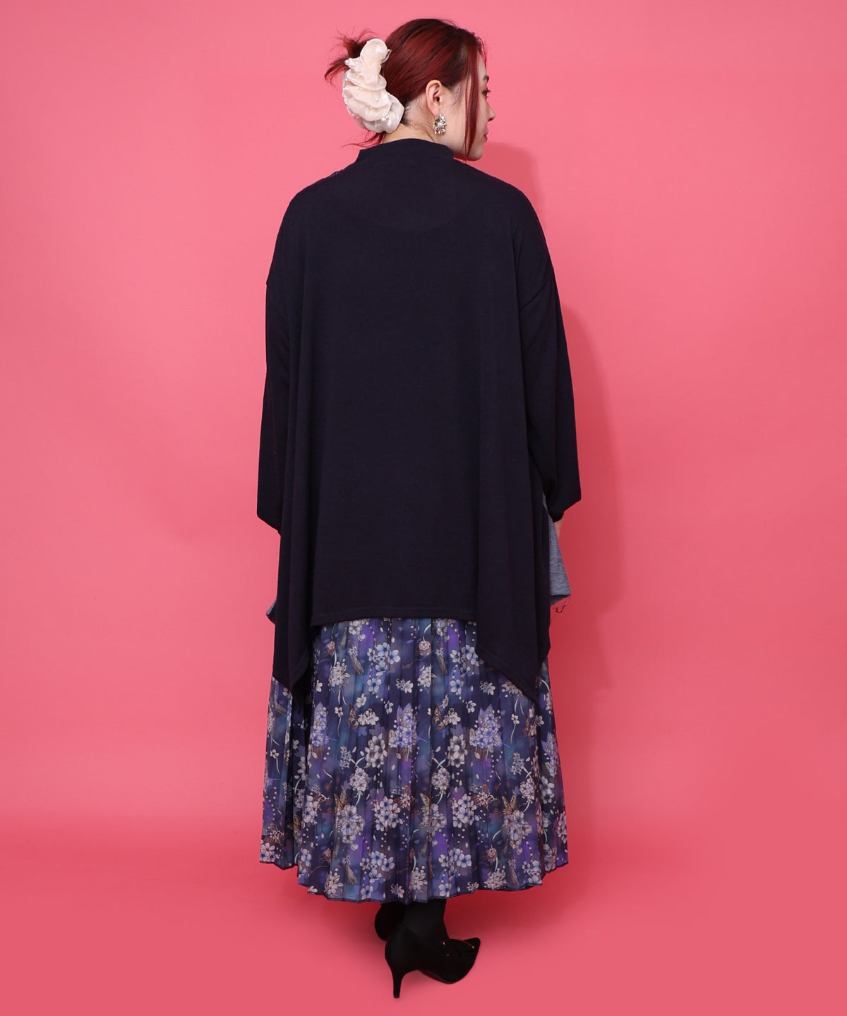 【雅結×iS ScoLar】コラボ 花蝶リバーシブルスカート