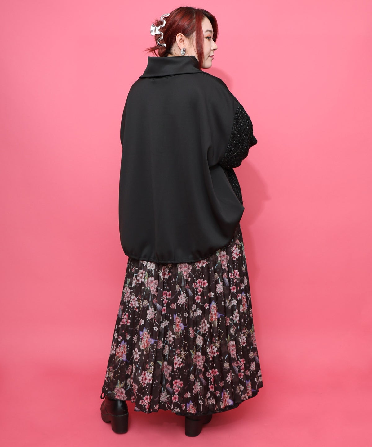 【雅結×iS ScoLar】コラボ 花蝶リバーシブルスカート