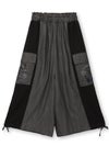  ≪20%OFF≫【雅結】“桜と雲”刺繍入りワイドカーゴパンツ≪返品・取寄対応不可≫
