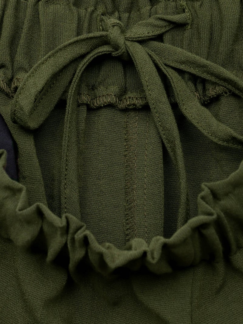  ≪20%OFF≫【雅結】“桜と雲”刺繍入りワイドカーゴパンツ≪返品・取寄対応不可≫