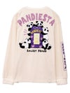 【PANDIESTA JAPAN】“お守りパンダ”刺繍入りロンT