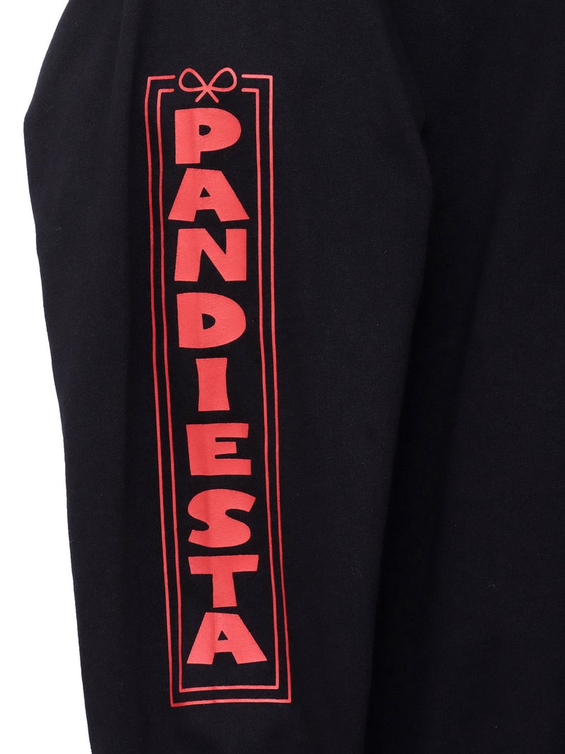 【PANDIESTA JAPAN】“お守りパンダ”刺繍入りロンT