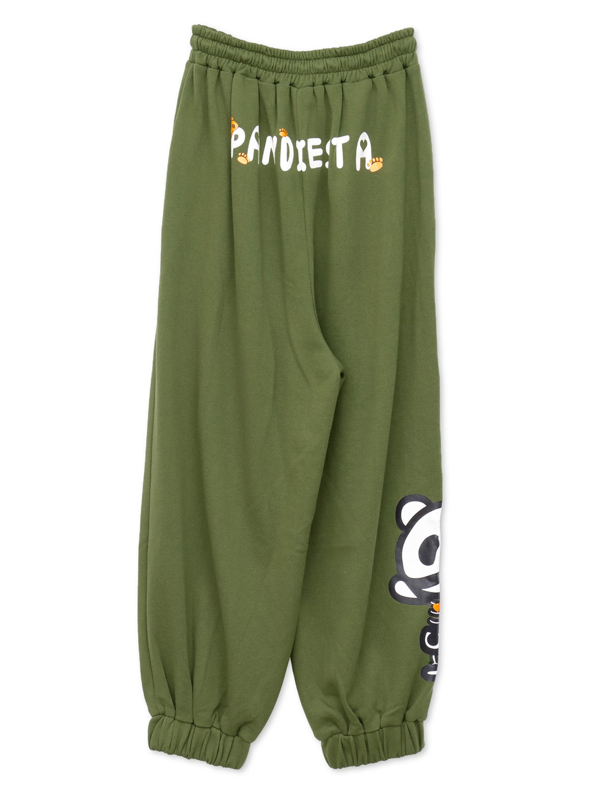 ≪40%OFF≫【PANDIESTA JAPAN】“ネコパンダハーフBONES”フェイクファー切替スウェットパンツ≪返品・取寄対応不可≫