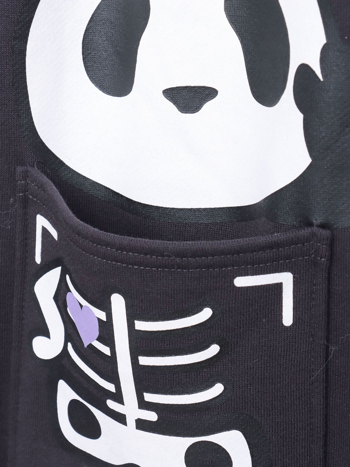 ≪40%OFF≫【PANDIESTA JAPAN】“ネコパンダハーフBONES”フェイクファー切替スウェットパンツ≪返品・取寄対応不可≫