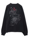 【DRASTIC GARDEN】“漆黒の華々”総刺繍BGIシルエットロンT