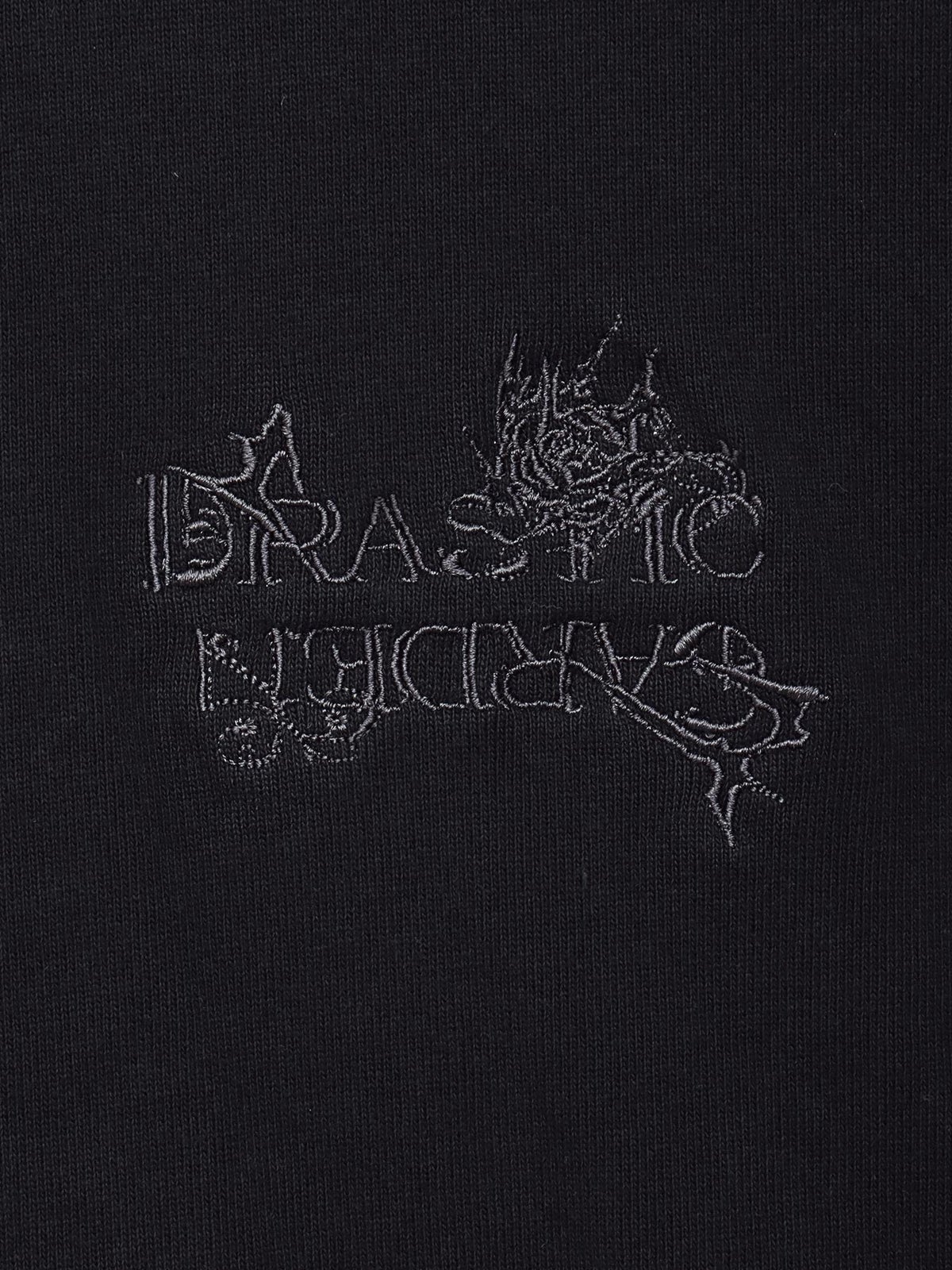 【DRASTIC GARDEN】“漆黒の華々”総刺繍BGIシルエットロンT