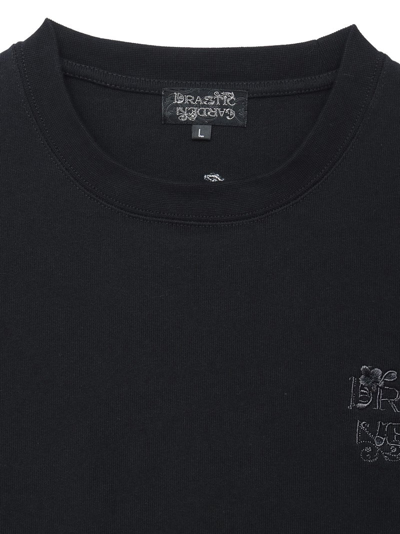 【DRASTIC GARDEN】“漆黒の華々”総刺繍BGIシルエットロンT