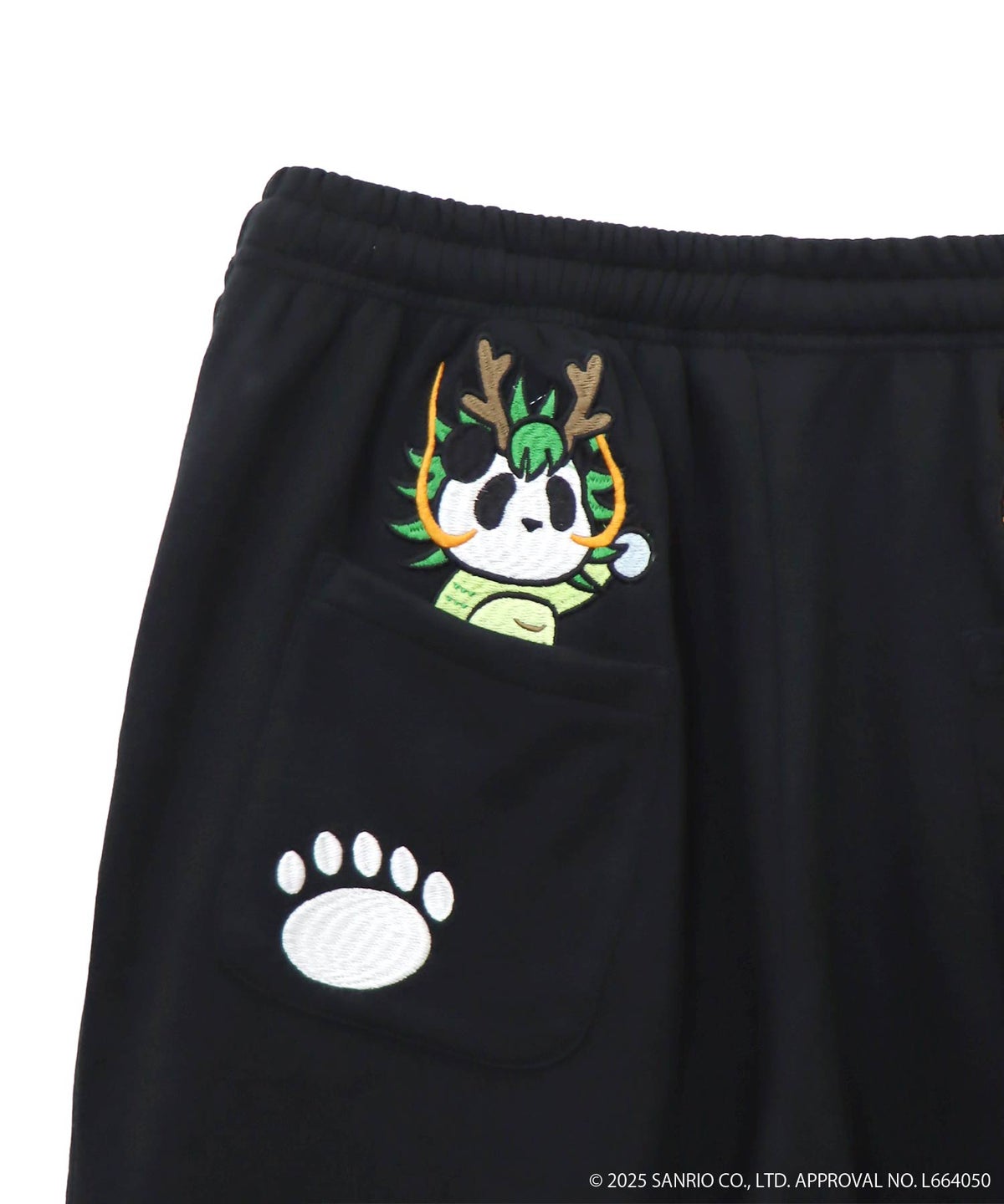 ≪40%OFF≫【Hello Kitty×PANDIESTA JAPAN】“なりきり龍虎”刺繍入りスウェットパンツ≪返品・取寄対応不可≫