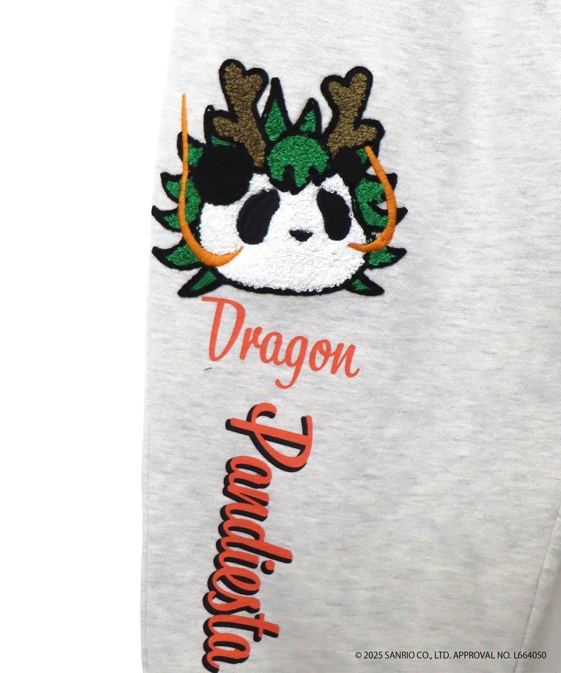 ≪40%OFF≫【Hello Kitty×PANDIESTA JAPAN】“なりきり龍虎”刺繍入りスウェットパンツ≪返品・取寄対応不可≫