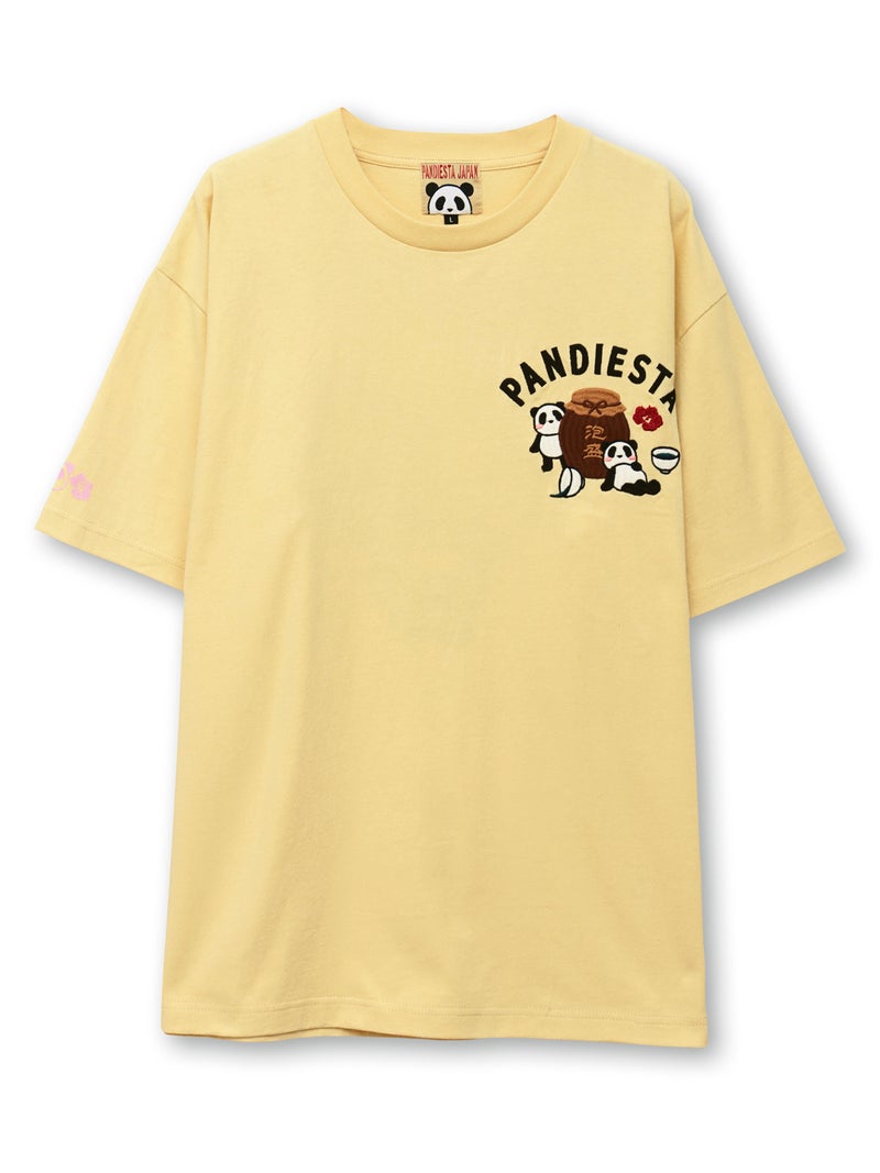 【PANDIESTA JAPAN】“ハイサイパンダ”刺繍入りTシャツ