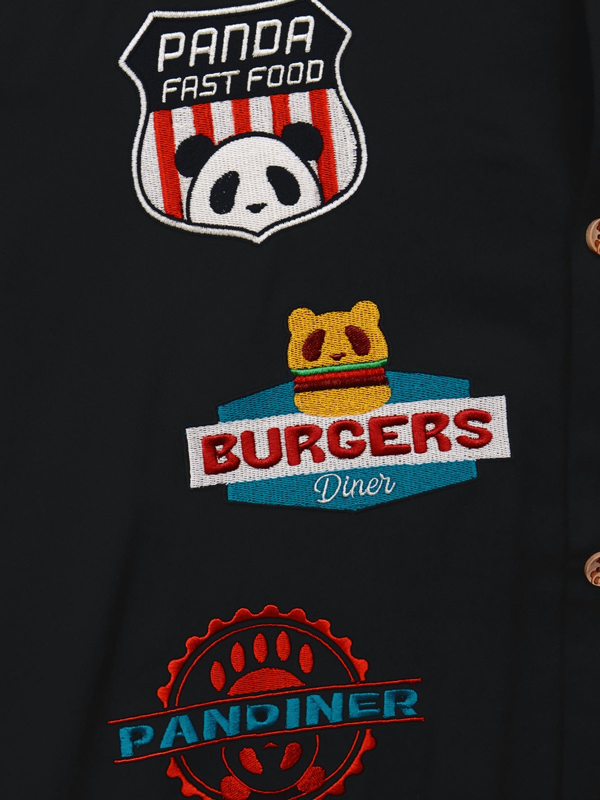 【PANDIESTA JAPAN】“アメリカンダイナー”刺繍入りボーリングシャツ〔別注〕