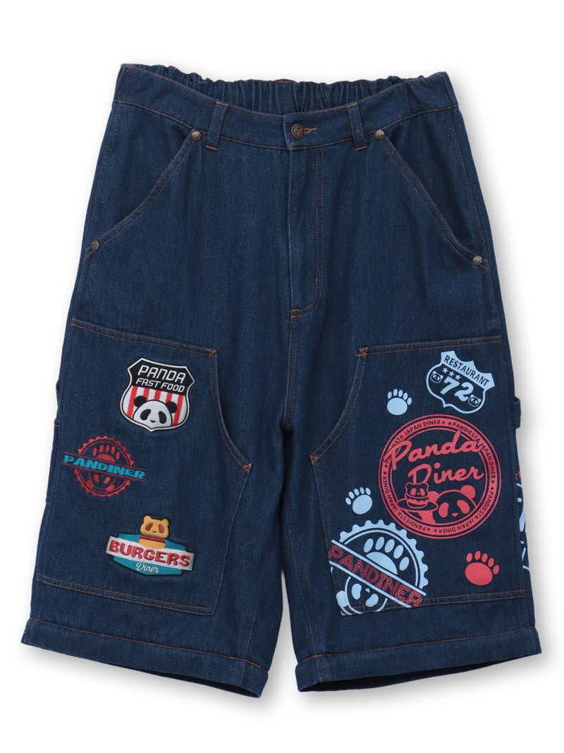 【PANDIESTA JAPAN】“アメリカンダイナー”刺繍入りセパレートダブルニーパンツ〔別注〕