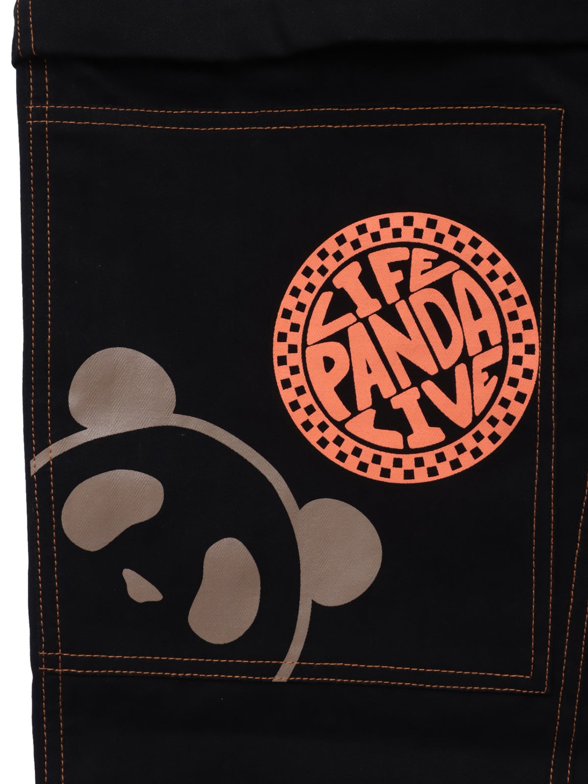 【PANDIESTA JAPAN】“アメリカンダイナー”刺繍入りセパレートダブルニーパンツ〔別注〕