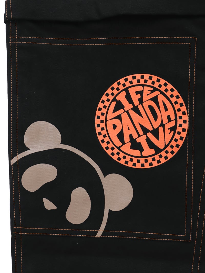 【PANDIESTA JAPAN】“アメリカンダイナー”刺繍入りセパレートダブルニーパンツ〔別注〕
