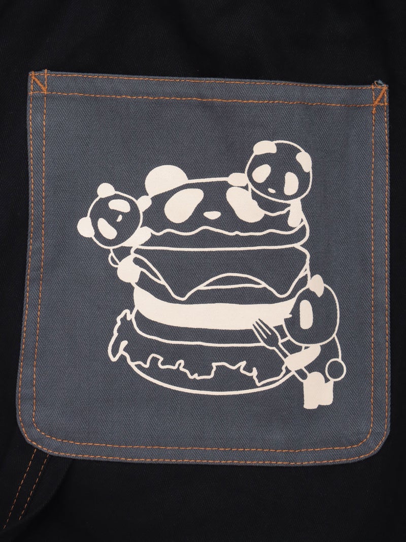 【PANDIESTA JAPAN】“アメリカンダイナー”刺繍入りセパレートダブルニーパンツ〔別注〕